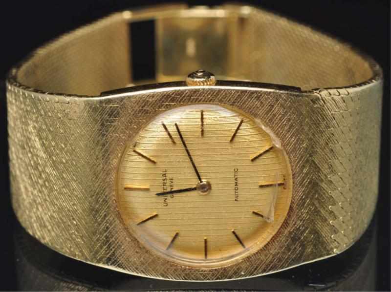 Appraisal: K Universal Geneve Wrist Watch Swiss-made Case and attached band