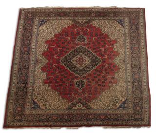 Appraisal: Semi antique Persian wool rug ft long Semi antique hand