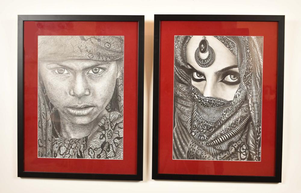 Appraisal: STEPHAN LUCIEN DINO TH CENTURY Pair of Portraits of Bedouin