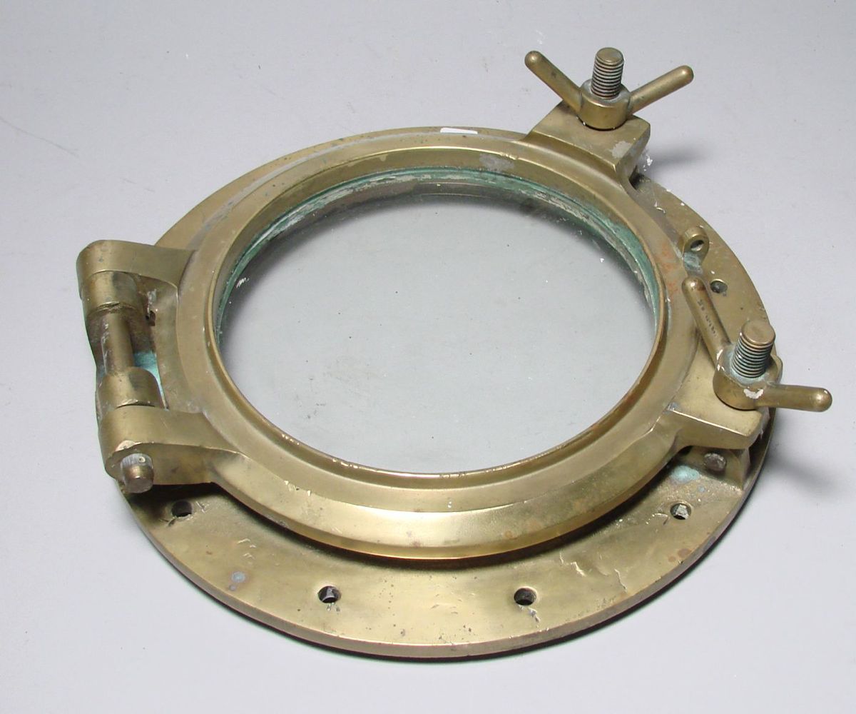 Appraisal: BRASS PORTHOLE Diameter of window