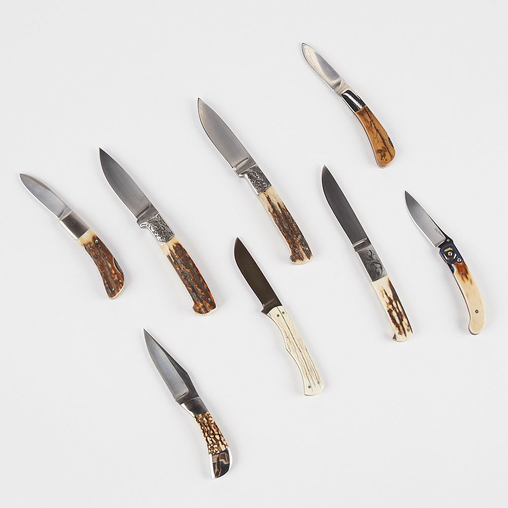 Appraisal: Group of R B Johnson Knives - Folding Group of