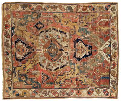 Appraisal: Caucasian dragon rug possibly a Kazak th century or earlier