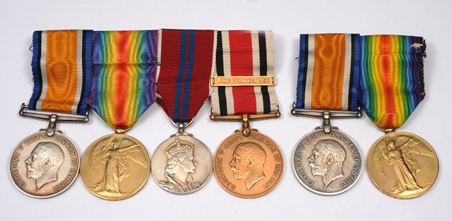 Appraisal: A GROUP OF FOUR MEDALS to GNR W D Gilbert