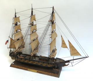 Appraisal: Ships Model Uss Alliance A hand made model of wood