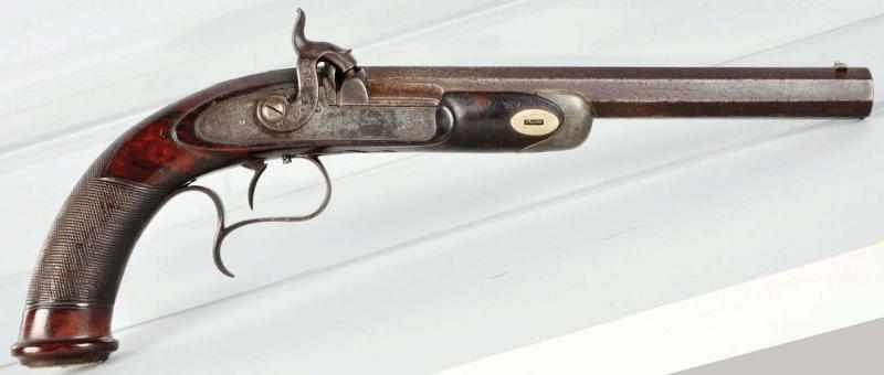 Appraisal: Philadelphia Case Pistol by Robertson Description Overall length Barrel length