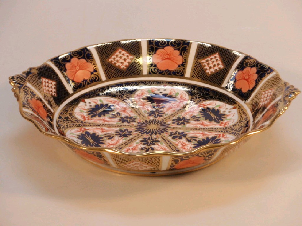 Appraisal: A Royal Crown Derby Old Imari circular bowl with foliate