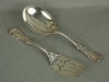 Appraisal: SALAD SET - TWO PIECE STERLING HEAVY CAST REPOUSSE '