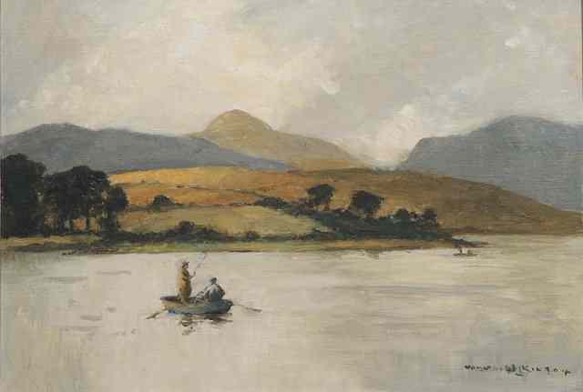 Appraisal: Norman Wilkinson British - Sea Trout Fishing Loch Shiel signed