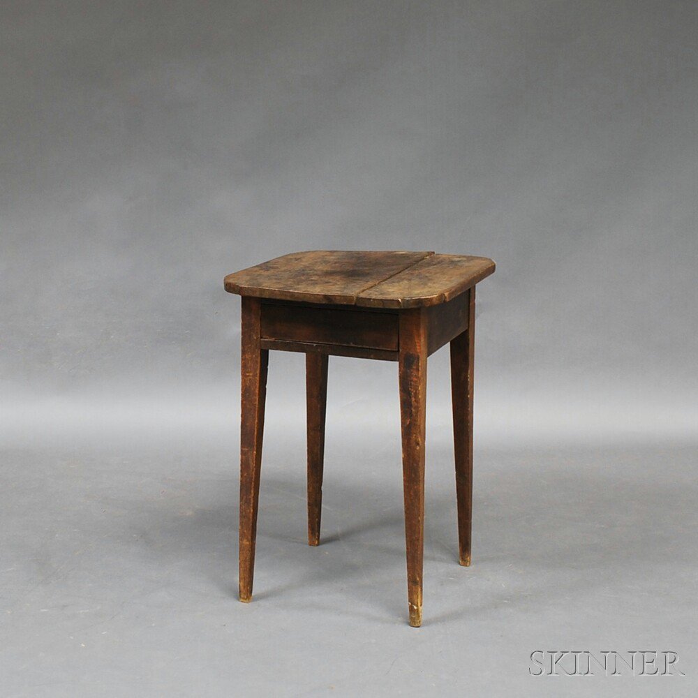 Appraisal: Federal Country Maple One-drawer Stand New England early th century