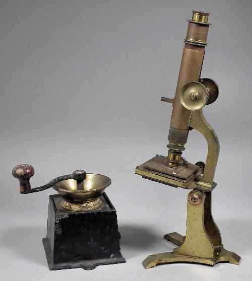 Appraisal: A mid th Century achromatic monocular microscope by Horne Thornthwaite