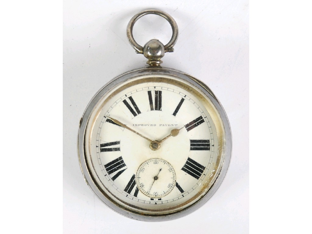 Appraisal: T GRAHAM RIDSDALE No VICTORIAN SILVER OPEN FACED POCKET WATCH