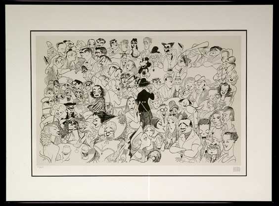 Appraisal: HIRSCHFELD LITHOGRAPH Limited edition lithograph by Albert Hirschfeld American -