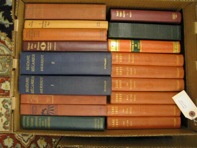 Appraisal: Books estate lot includes Zane Grey set Herriot more