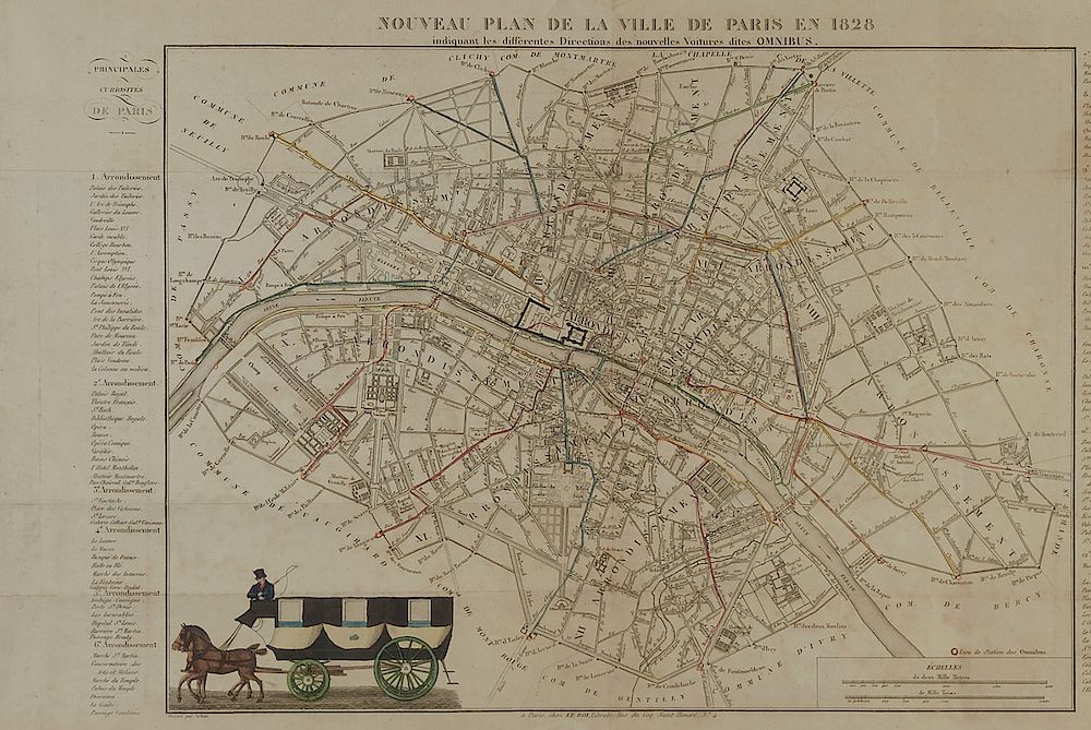 Appraisal: Le Roi Transit Map of Paris Nouveau Plan de la