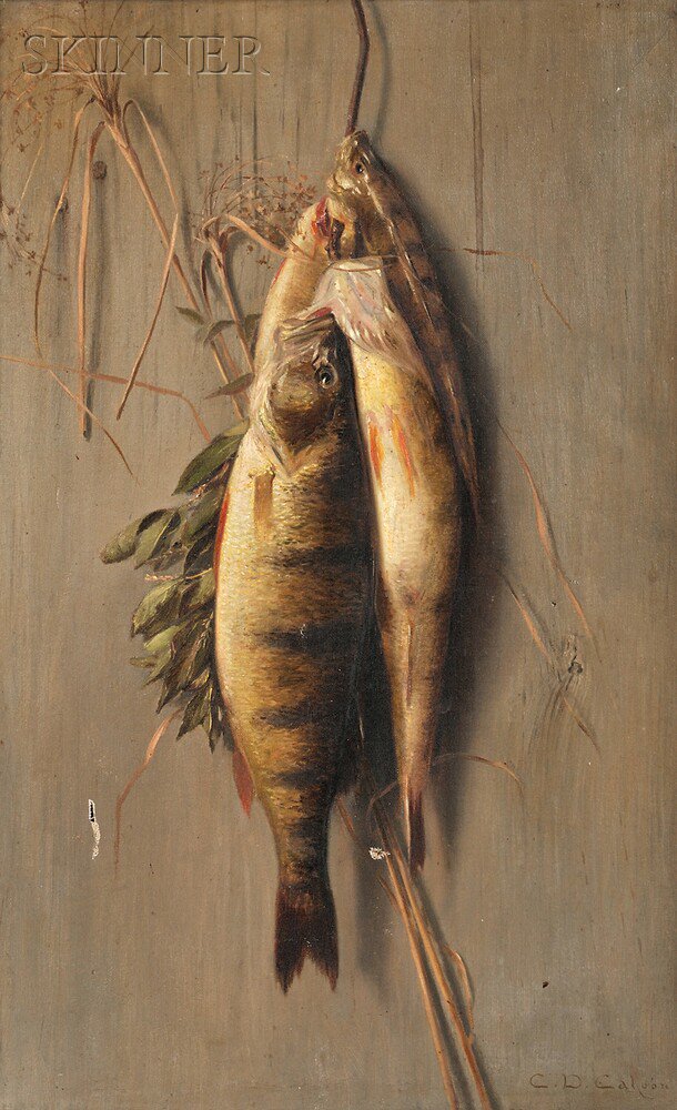 Appraisal: Charles Drew Cahoon American - Still Life with Hanging Perch