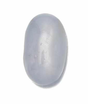 Appraisal: An Unmounted Carat Star Sapphire Oval cabochon cut grey star