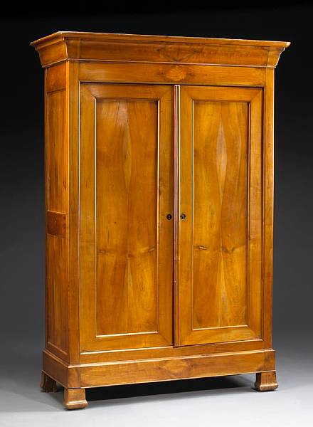 Appraisal: A Louis Philippe fruitwood armoire second quarter th century The