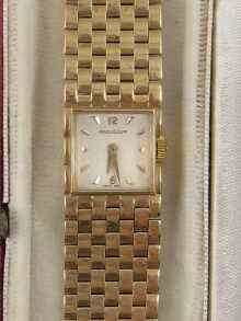 Appraisal: A ct gold Jaeger Le Coultre lady's bracelet watch London