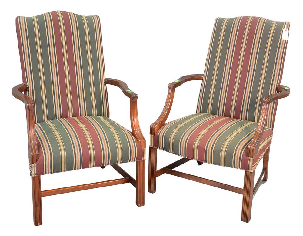 Appraisal: Two Southwood Open Armchairs height inches Two Southwood Open Armchairs