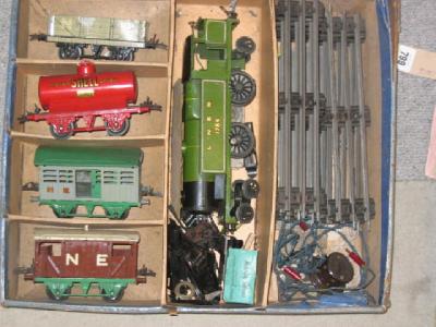 Appraisal: Hornby electric train set with v No Special tank in