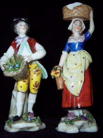 Appraisal: A pair of Samson figures Street Vendors cm high