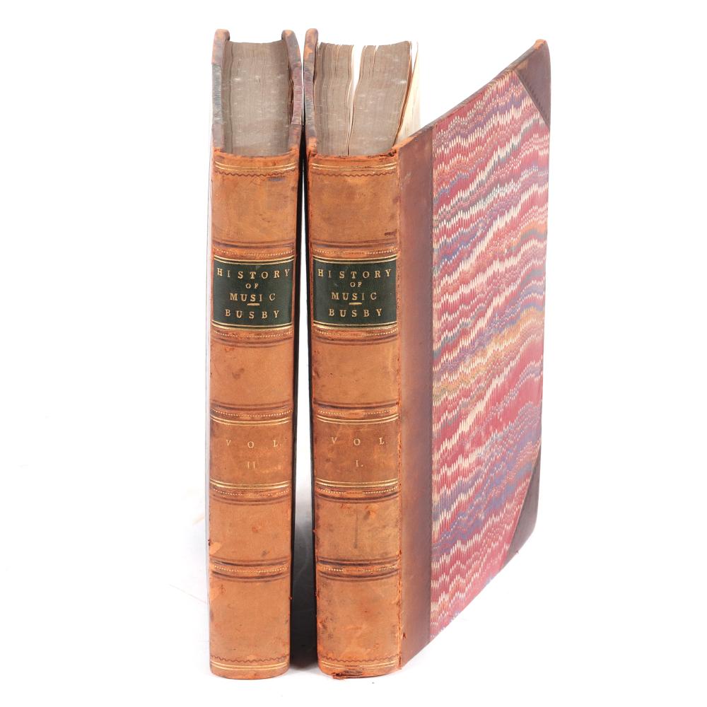 Appraisal: TWO VOLUMES A GENERAL HISTORY OF MUSIC FROM THE EARLIEST