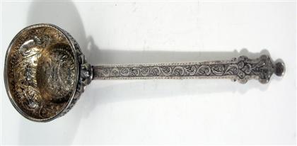 Appraisal: Russian silver ladlemaker's mark 'e b' dated