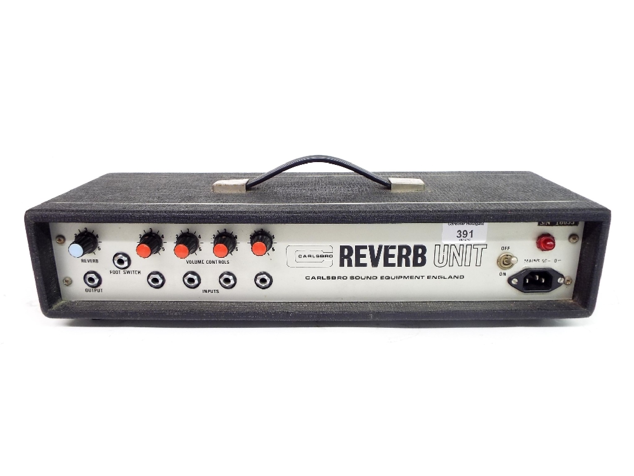 Appraisal: Carlsbro reverb unit serial no