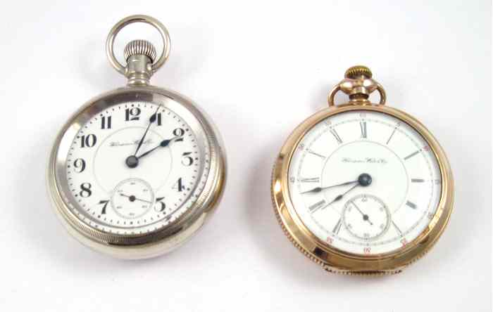 Appraisal: TWO HAMPDEN OPENFACE POCKET WATCHES A model size jewels grade