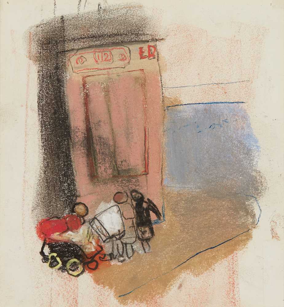 Appraisal: JOAN EARDLEY R S A SCOTTISH - CHILDREN WITH PRAM