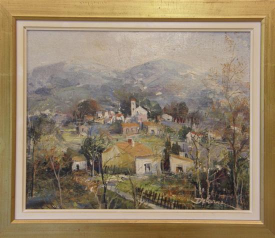 Appraisal: Lucien Delarue b 'Auvergne' signed oil on canvas h w