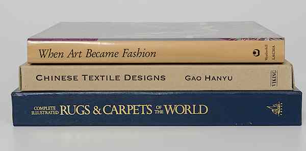 Appraisal: TEXTILES Books on Textiles Asian a collection of three books