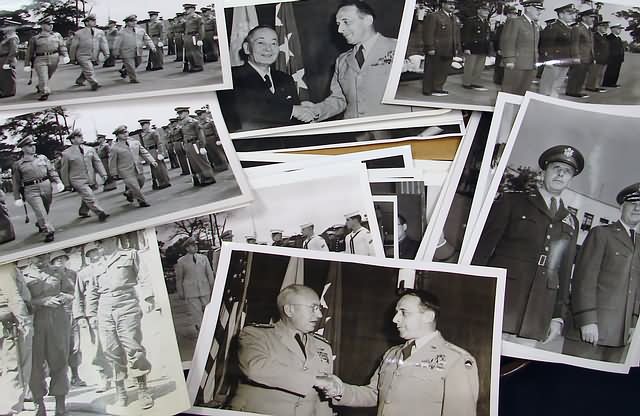 Appraisal: Boxed grouping of mostly x photographs showing General Lemnitzer in