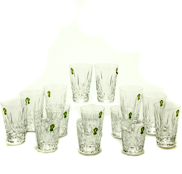 Appraisal: Set of Waterford Rosslare crystal tumblers including eight oz tumblers