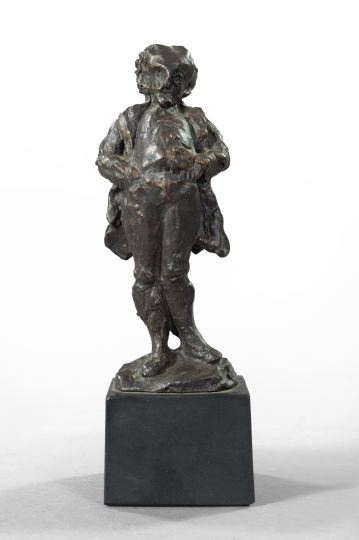 Appraisal: George Dureau American New Orleans b a bronze-patinated plaster figure