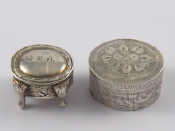 Appraisal: A miniature silver baroque table import marks for London x