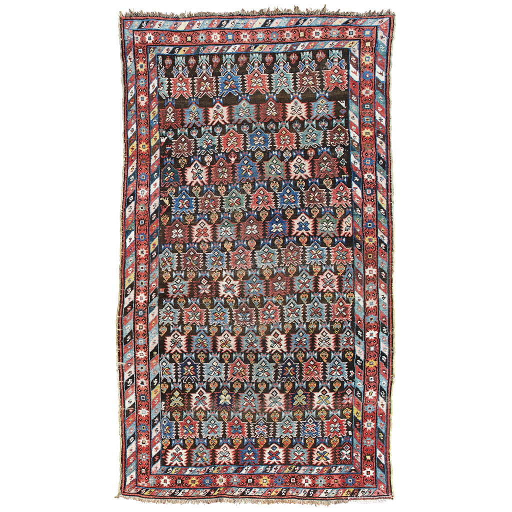 Appraisal: KUBA CARPET EAST CAUCASUS EARLY TH CENTURY the dark brown