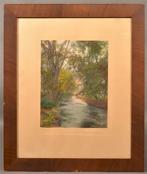 Appraisal: Wallace Nutting Under Elm Arches Print Wallace Nutting Large Format