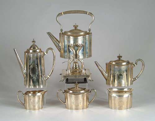 Appraisal: OUTSTANDING SIX PIECE STERLING SILVER COFFEE AND TEA SET BY