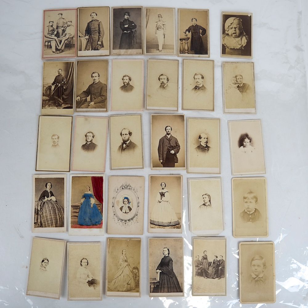 Appraisal: Lot of Civil War Era Cartes de Visite Approximately fifty