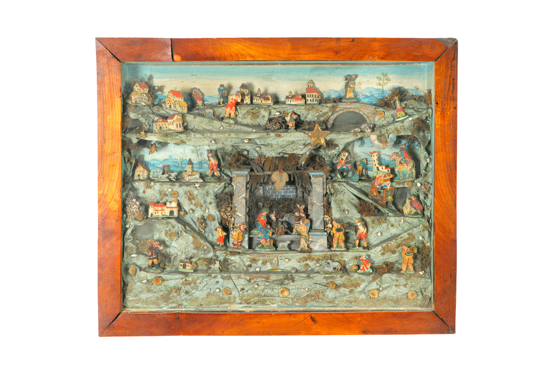 Appraisal: NATIVITY DIORAMA American or European late th-early th century mixed