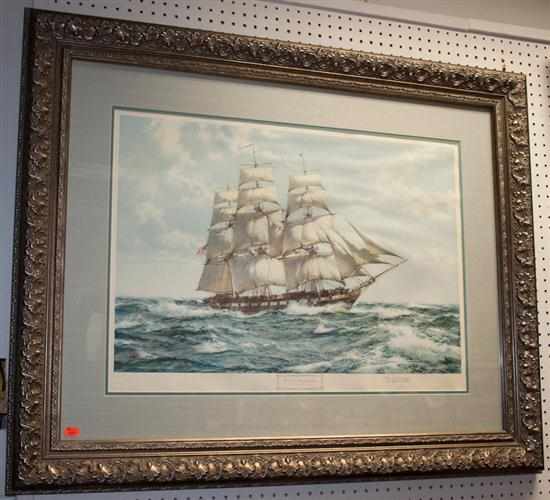 Appraisal: Montague Dawson British th century ''U S S Constellation ''