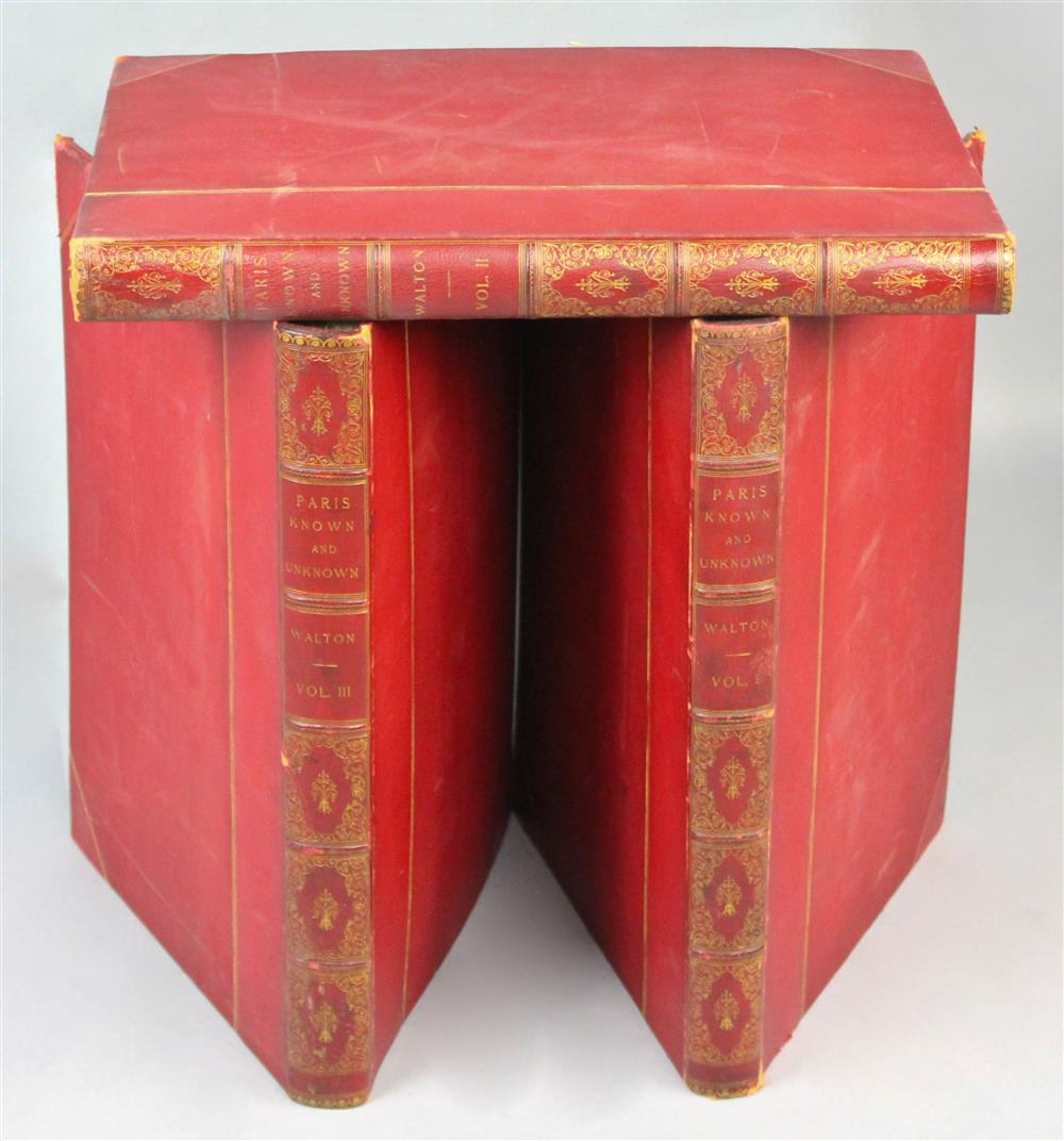 Appraisal: THREE VOLUME FOLIO SET PARIS KNOWN AND UNKNOWN BY WILLIAM