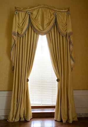 Appraisal: DESIGNED BY DAVID EASTON TWO PAIRS OF CLAREMONT WINDOW DRAPERIES