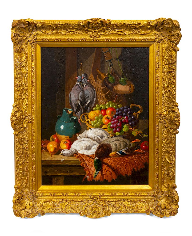 Appraisal: Still Lifes with Fruit and Game Charles Thomas Bale British