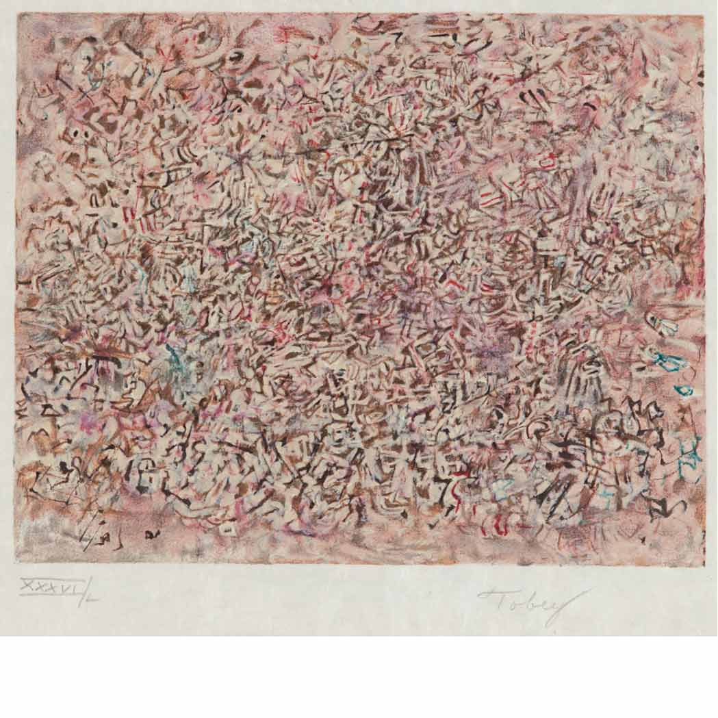 Appraisal: Mark Tobey - HOMAGE TO TOBEY HEIDENHEIM - THREE NOT