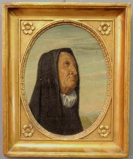 Appraisal: Oil on canvas portrait th c possibly of Friar Dominican