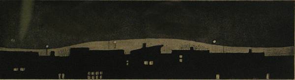 Appraisal: Phyllis Sloane After Sunset Aquatint printed on wove paper signed