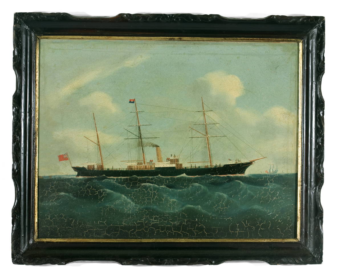 Appraisal: CHINA TRADE PORTRAIT OF THE BRITISH SAIL AND STEAMSHIP quot