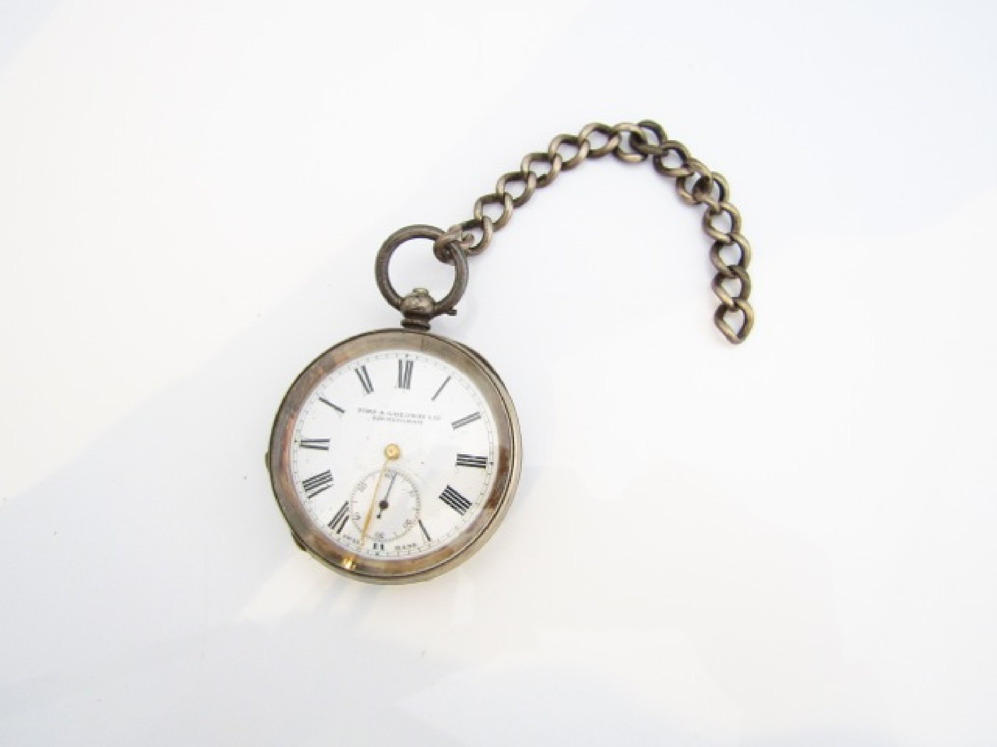 Appraisal: A silver open-faced pocket watch Ford Galloway Ltd Birmingham the